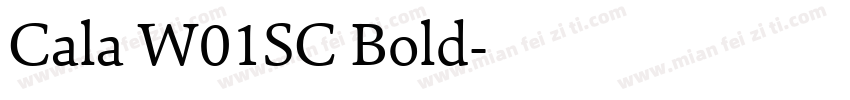 Cala W01SC Bold字体转换